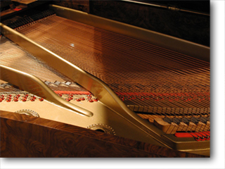 Emil Ascherberg Piano soundboard and harp